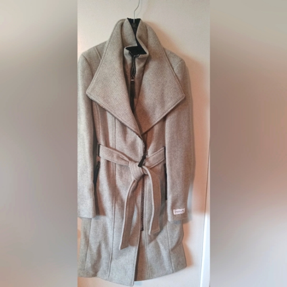 Calvin Klein gray dress coat